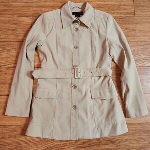 Hennes H&M Lined Trench Coat Beige 8